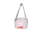 Grijze schoudertas Peppa Pig voor kinderen.