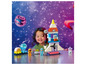 LEGO DUPLO speelgoed met een ruimteschip, astronauten en planeten.