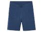 Donkerblauwe jersey shorts.