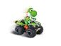 Carrera Mario Kart speelgoedquad met Yoshi-figuur in beweging
