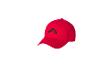 Rode pet met logo.