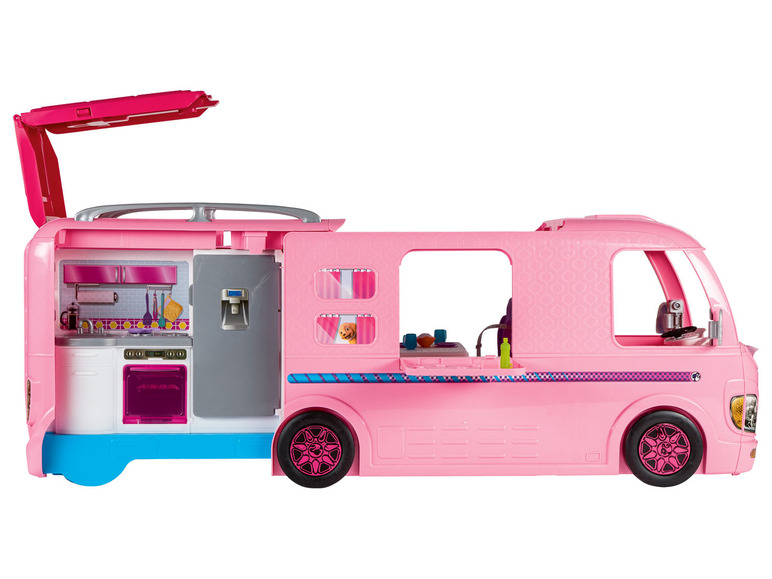 Ga naar volledige schermweergave: Barbie Super avonturen camper, uitklapbaar - afbeelding 3