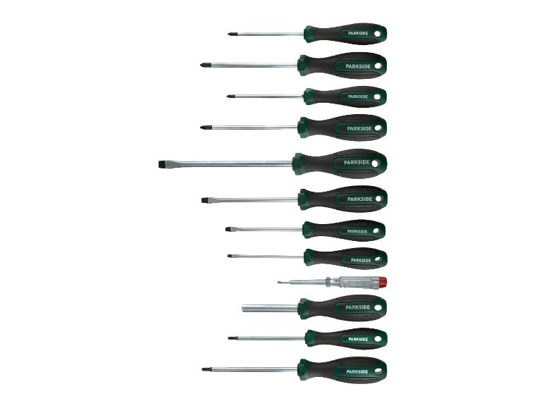 Een set van 12 schroevendraaiers van Parkside