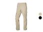Beige cargobroek met elastische tailleband en zijzakken, ook verkrijgbaar in zwart.