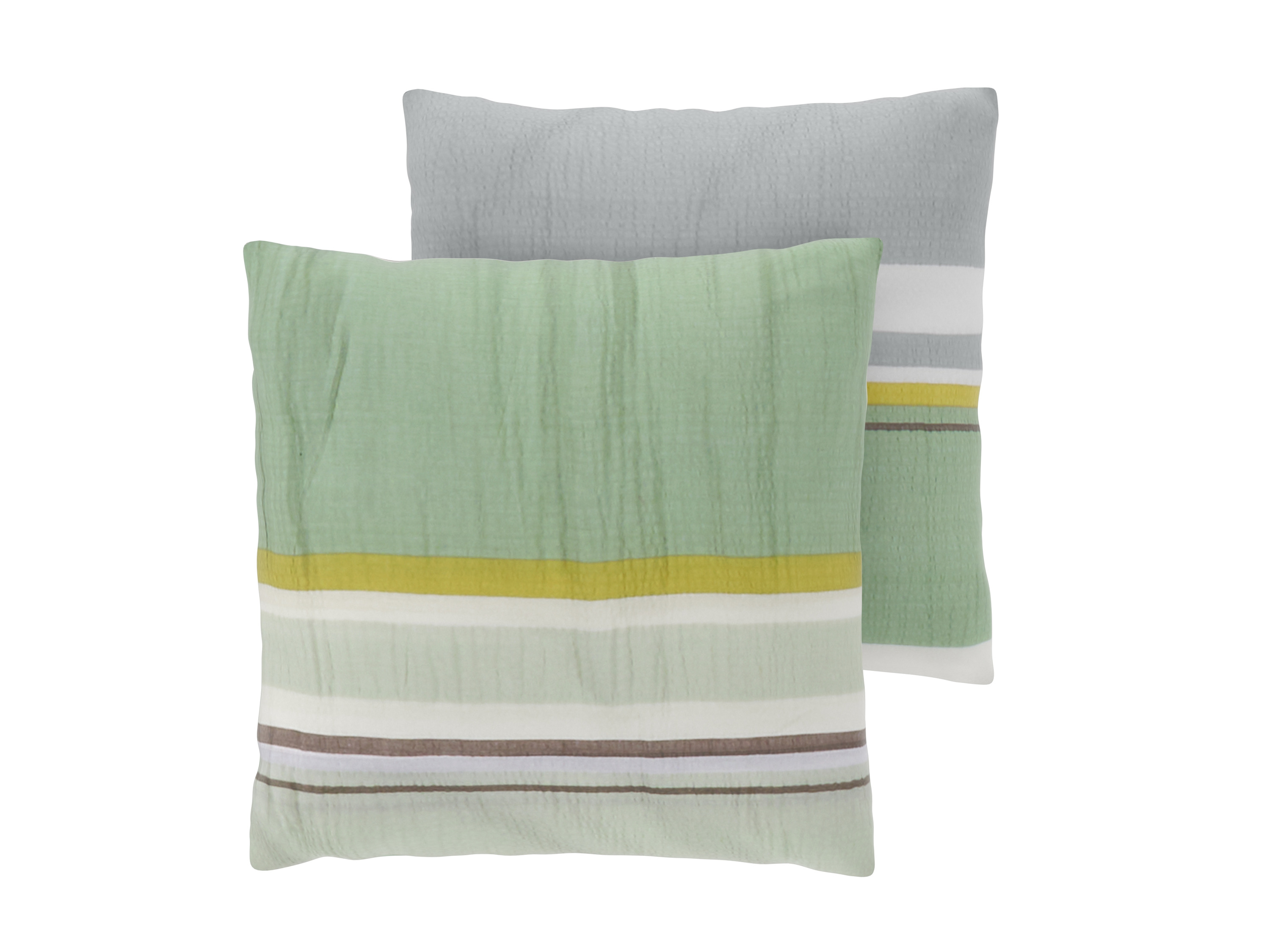 LIVARNO Set van 2 seersucker kussenslopen 50 x 60 cm (Strepen)