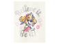 Wit T-shirt met puppyprint en de tekst 