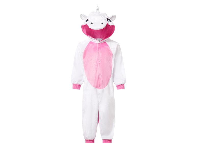 Wit en roze kinder eenhoorn onesie pyjama