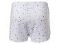 Witte kinderboxershort met grijze stippen