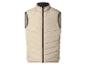 Beige gewatteerd vest met rits