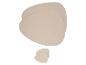 Beige ovale placemats, twee grote en twee kleine