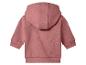 Roze babyhoodie, achteraanzicht