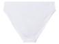 Witte hoog uitgesneden katoenen slip