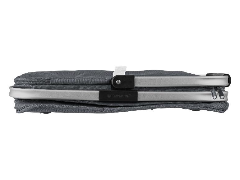 Topmove grijze opvouwbare koel-/picknicktas met aluminium frame.