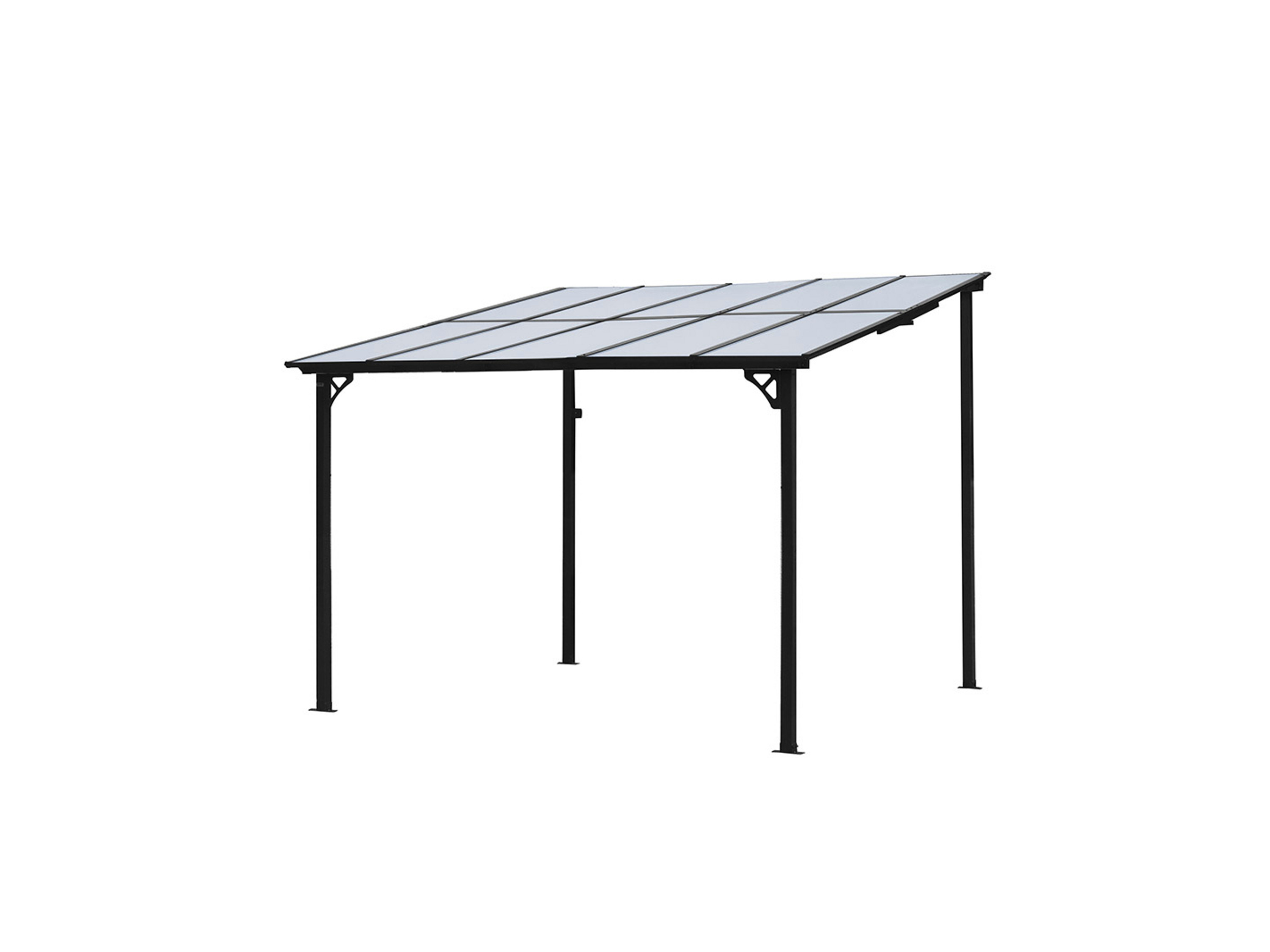 HOME DELUXE Aluminium terrasoverkapping ECO, verschillende maten (Antraciet)