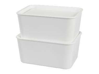 W5 Opbergboxen met deksel 1,2 L - 6 stuks