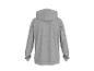 Effen grijze hoodie, achteraanzicht.