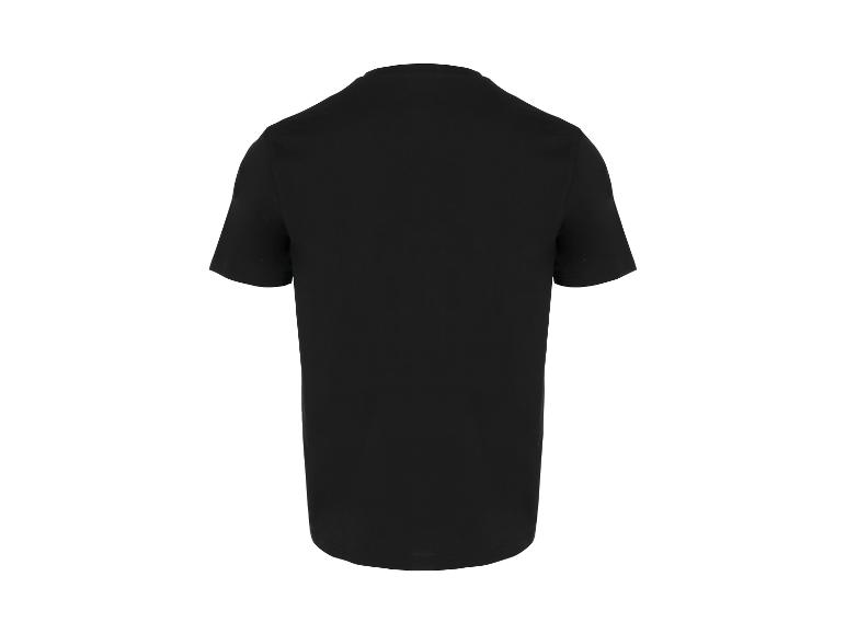 Effen zwart heren T-shirt, achterkant