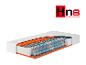 Hn8 pocketveringmatras met comfortlagen en oranje basis.