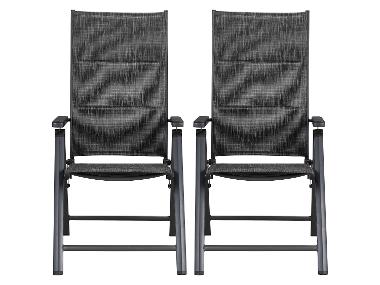 LIVARNO® Set van 2 verstelbare tuinstoelen Toronto Deluxe