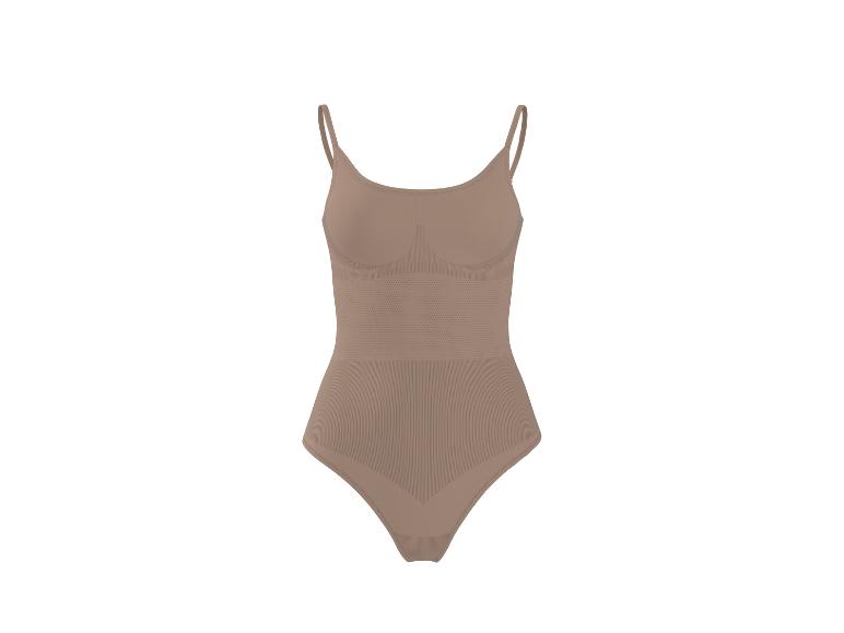 Beige corrigerende body voor dames met dunne bandjes