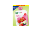 Appel-peer-aardbeienpuree voor baby's, 6x100g voordeelverpakking, vanaf 6 maanden.