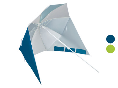 CRIVIT Parasol met windscherm, 2-in-1, zonbeschermingsfactor UPF 50+