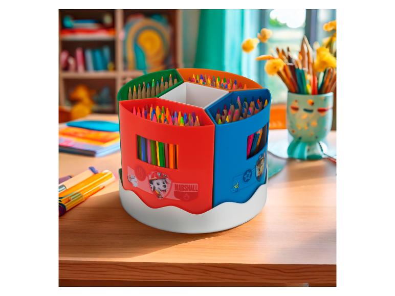 Gekleurde potloden en potloodhouder Paw Patrol.