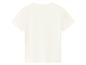 Effen wit T-shirt met korte mouwen, achteraanzicht.