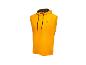 Geel Crivit sleeveless hoodie.