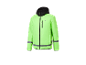 Crivit sportjack, limoengroen met reflecterende details.