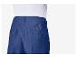 Blauwe broek met zak en witte top