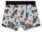 Grijze LEGO Ninjago boxershorts met Ninjago figuren.
