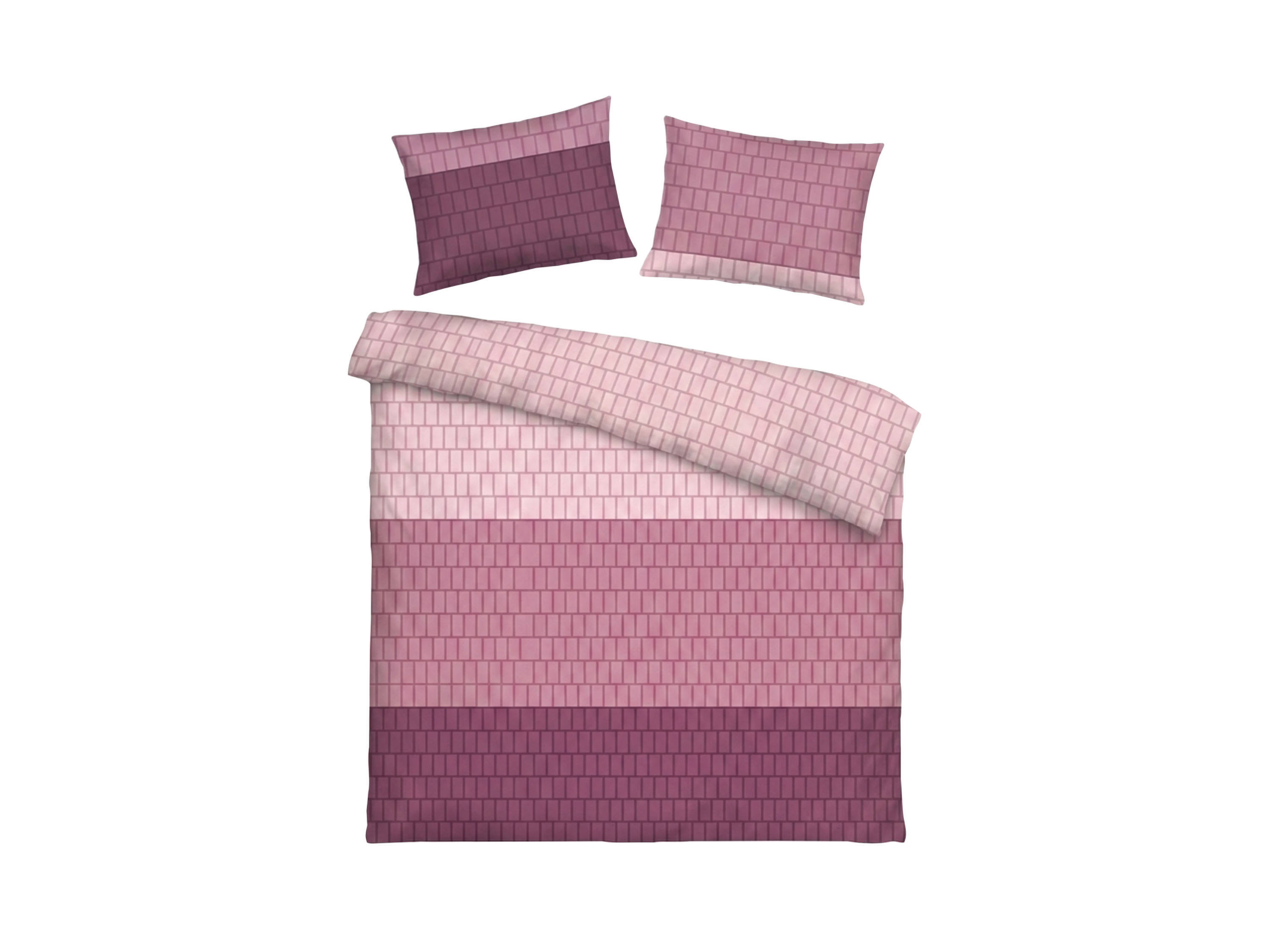 LOOKS BY WOLFGANG JOOP Satijn beddengoed, 200 x 200 cm (Aubergine)