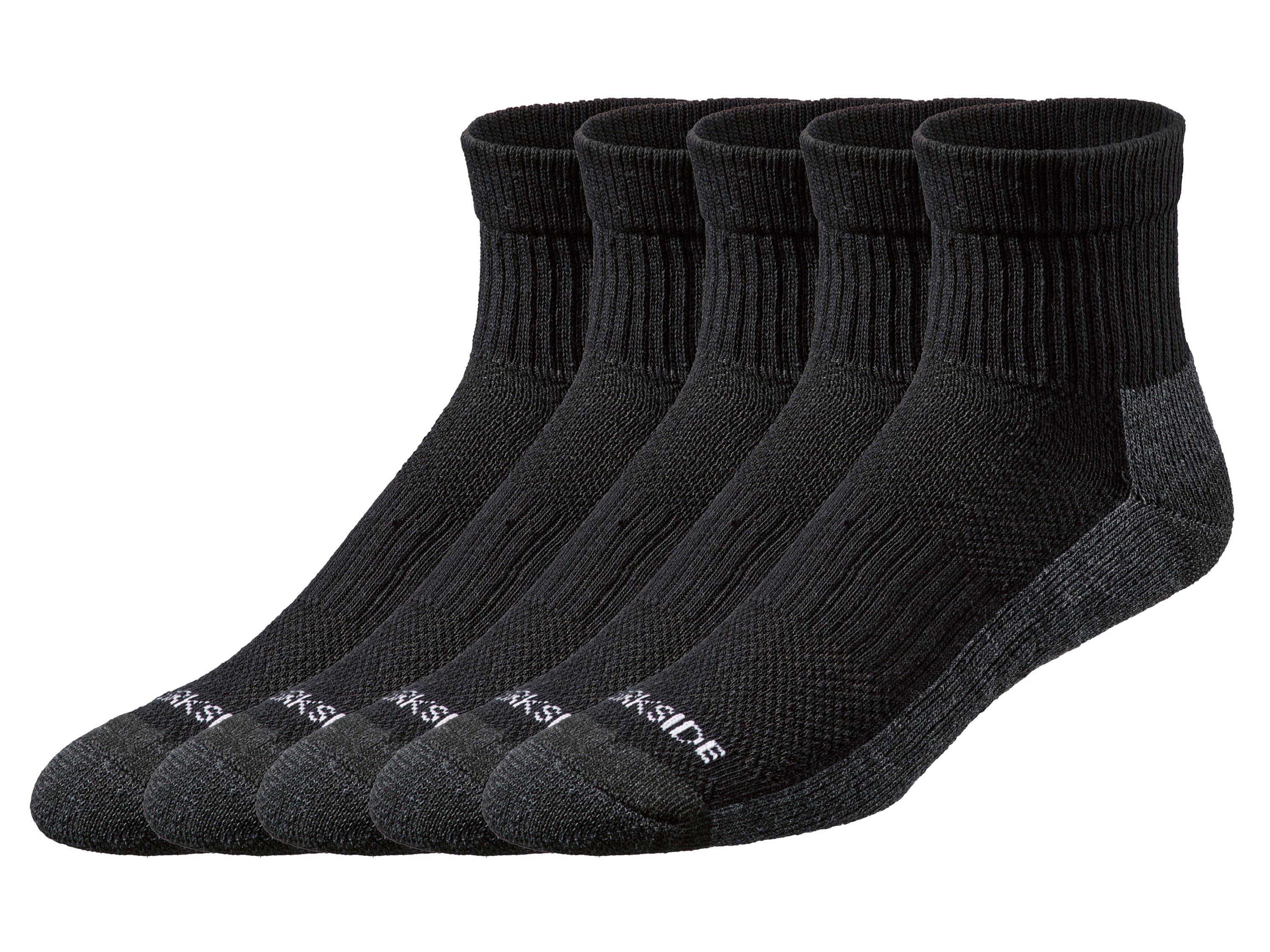 PARKSIDE 5 Paar werksokken (Zwart, 43-46)