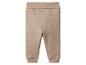Beige geribbelde babybroek