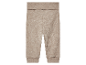 Beige geribde baby leggings.