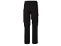 Zwarte heren cargobroek met elastische tailleband en zijzakken.