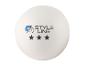 Witte Style Line pingpongbal, drie sterren.