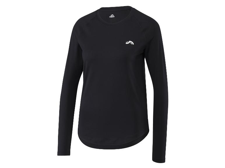Zwart Crivit sportshirt met lange mouwen