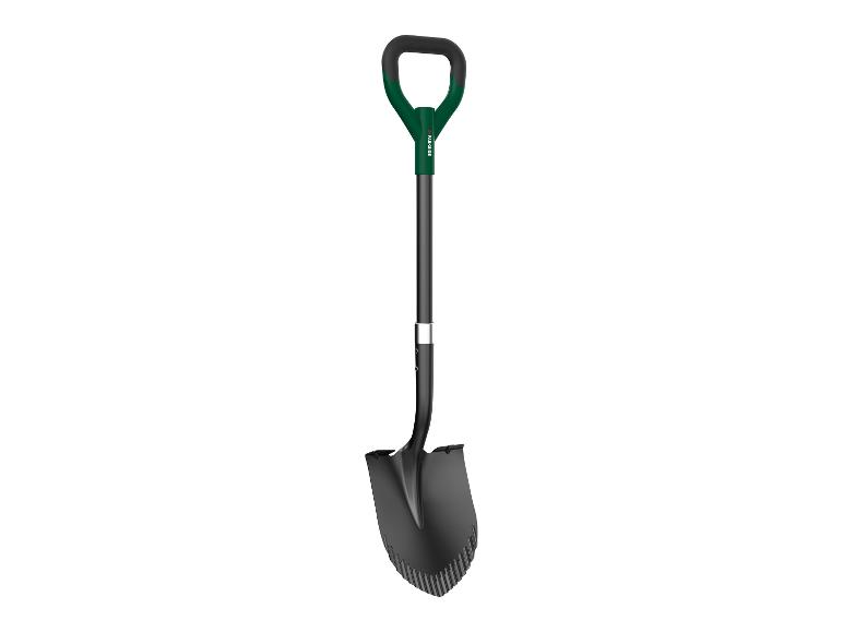 Tuinschop met groen en zwart D-handvat