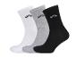 Set van drie paar sokken: witte, grijze en zwarte