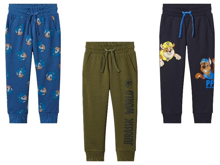 Kinder joggingbroeken met Sonic, Jurassic World en Paw Patrol prints