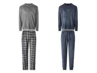 ESMARA MEN Heren velours pyjama, lang