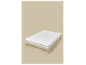 LIVARNO home matras op een houten bedframe tegen een beige achtergrond.