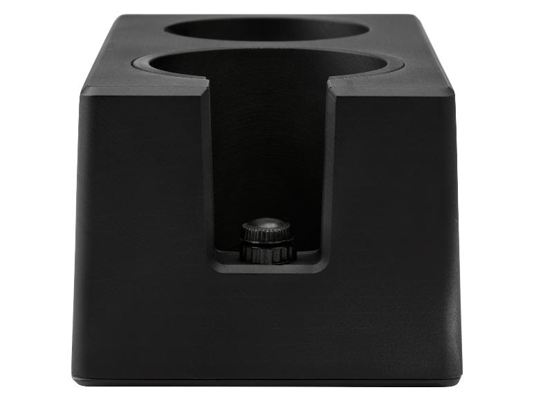 Zwarte houder voor twee kopjes