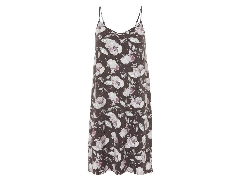 Lange jurk met fijne schouderbandjes, bloemenprint