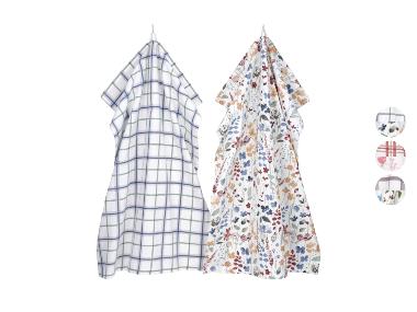 LIVARNO® Set van 2 theedoeken 50 x 70 cm