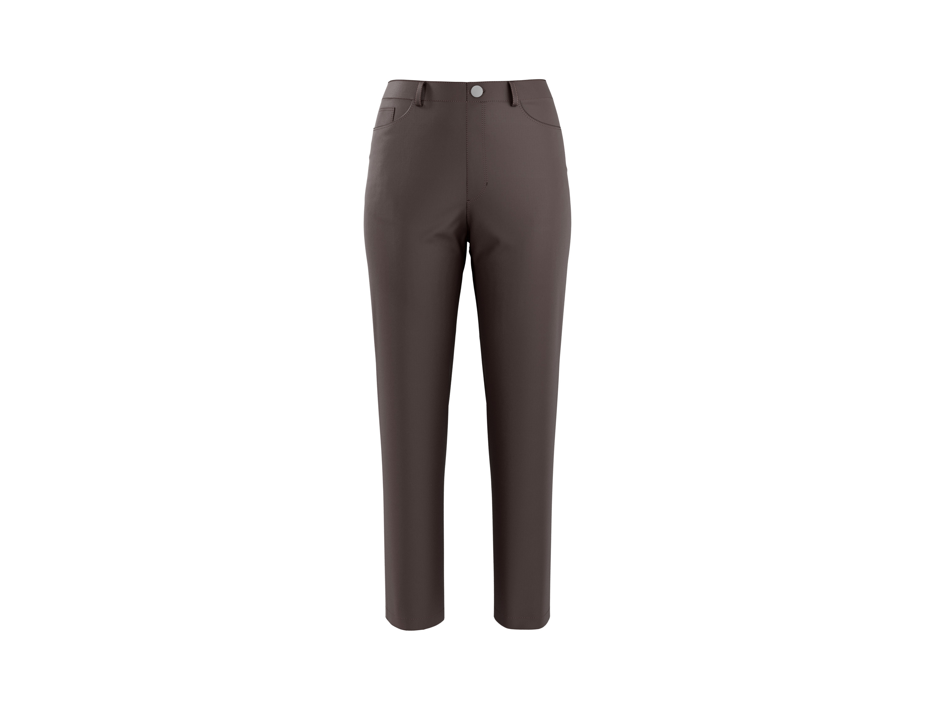 ESMARA Dames Broek Slim Fit (Bruin, 46)