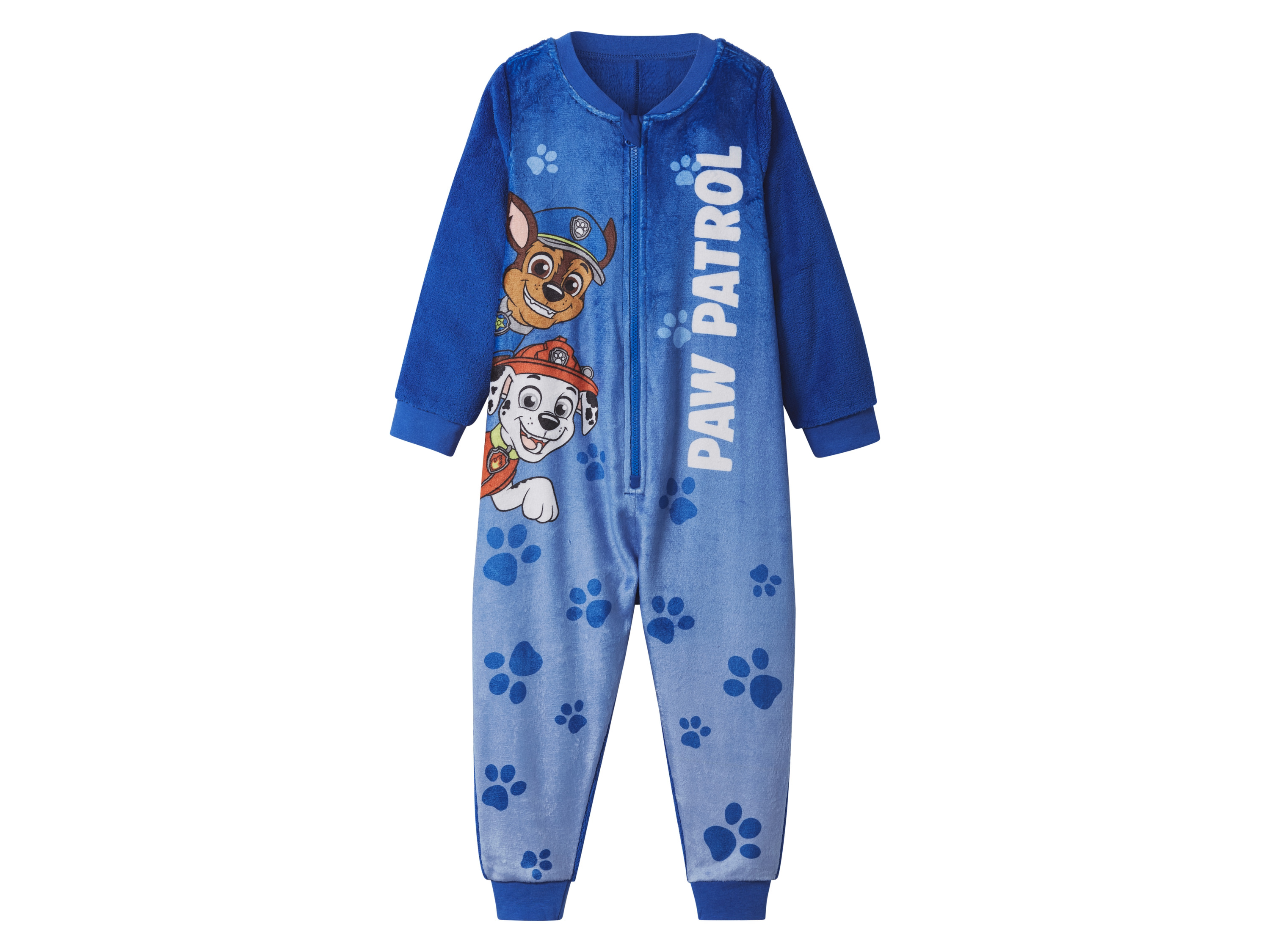 Pluche kinder onesie (Blauw, 98/104) afbeelding