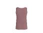 Dames basic tanktop in mauve, achteraanzicht